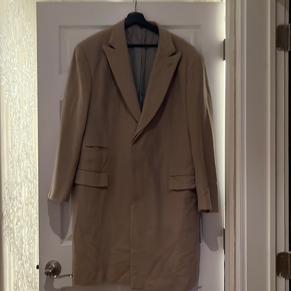 COPY - COPY - BRIONI MENS gorgeous cashmere beige coat